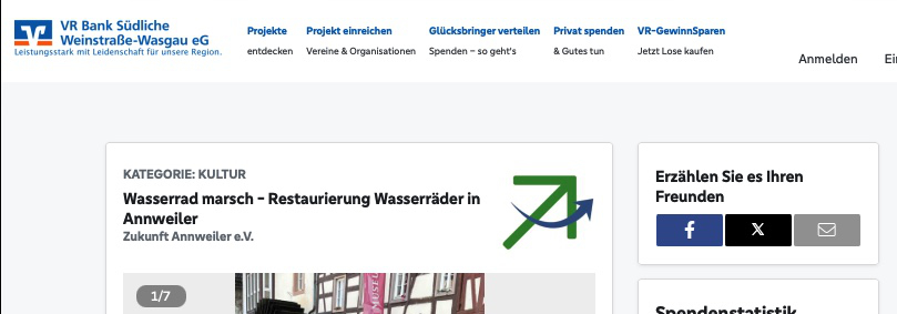 Glücksbringeraktion weiter unterstützen: