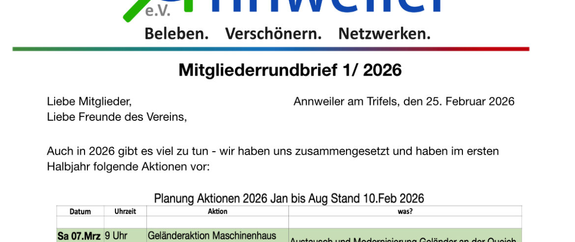 Was ist los bis August?